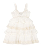 Katie J NYC Girls Ilyana Dress Girls Casual Dresses Katie J NYC White Y/S (7/8)