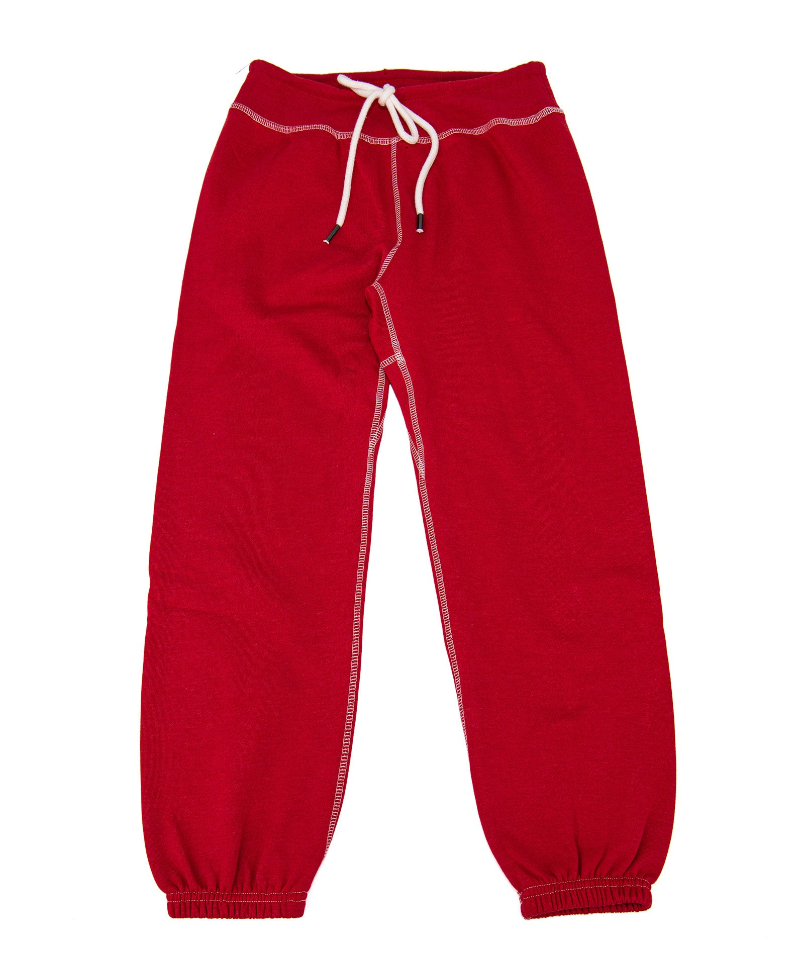 Katie J NYC Girls Vintage Sweatpants Camp Red Girls Casual Bottoms Katie J NYC Red Y/S (7/8)
