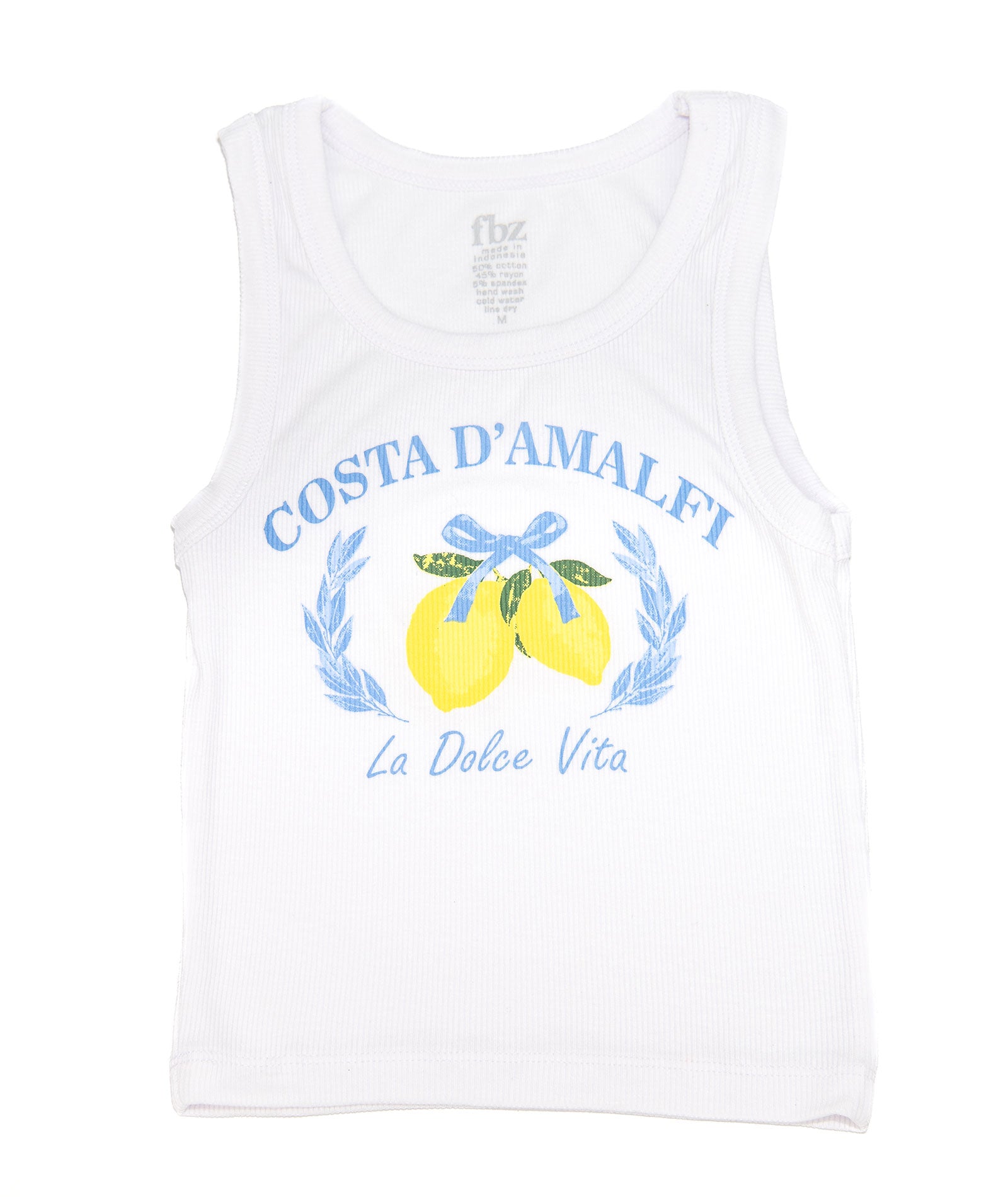 FBZ Girls Amalfi Lemon Tank
