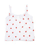Cheryl Creations Girls Strawberry Rib Cami Girls Casual Tops Cheryl Creations White Y/S (7/8)