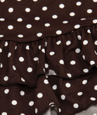 Cheryl Creations Girls Macey Brown Polka Dot Ruffle Skirt Girls Casual Bottoms Cheryl Creations