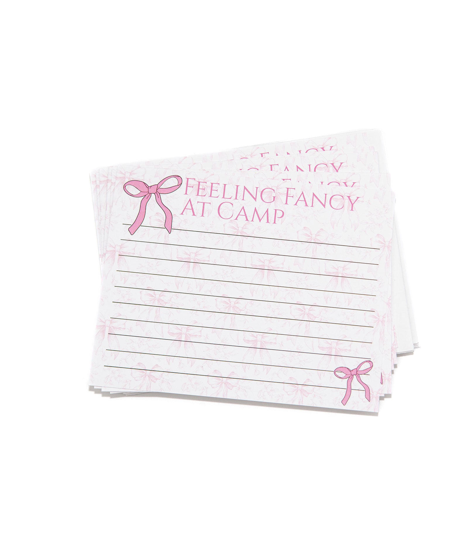Feeling Fancy at Camp Lined Notecards Pack of 8 Camp A Wink and a Nod Multi