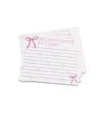 Feeling Fancy at Camp Lined Notecards Pack of 8 Camp A Wink and a Nod Multi