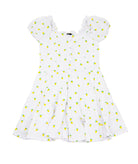 FBZ Girls Sorrento Lemon Dress Girls Casual Dresses FBZ Flowers By Zoe White Y/5