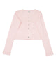 Theme Girls Marni Heart Pointelle Cardigan Girls Casual Tops Theme-NYC Ballet Pink Y/S (7/8)