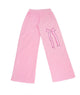Firehouse Girls Ice Pink Stripe Bow Wide Leg Sweatpants Girls Casual Bottoms Firehouse Light Pink Y/5