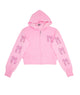 Firehouse Girls Ice Pink Stripe Bow Zip Hoodie Girls Casual Tops Firehouse Light Pink Y/5