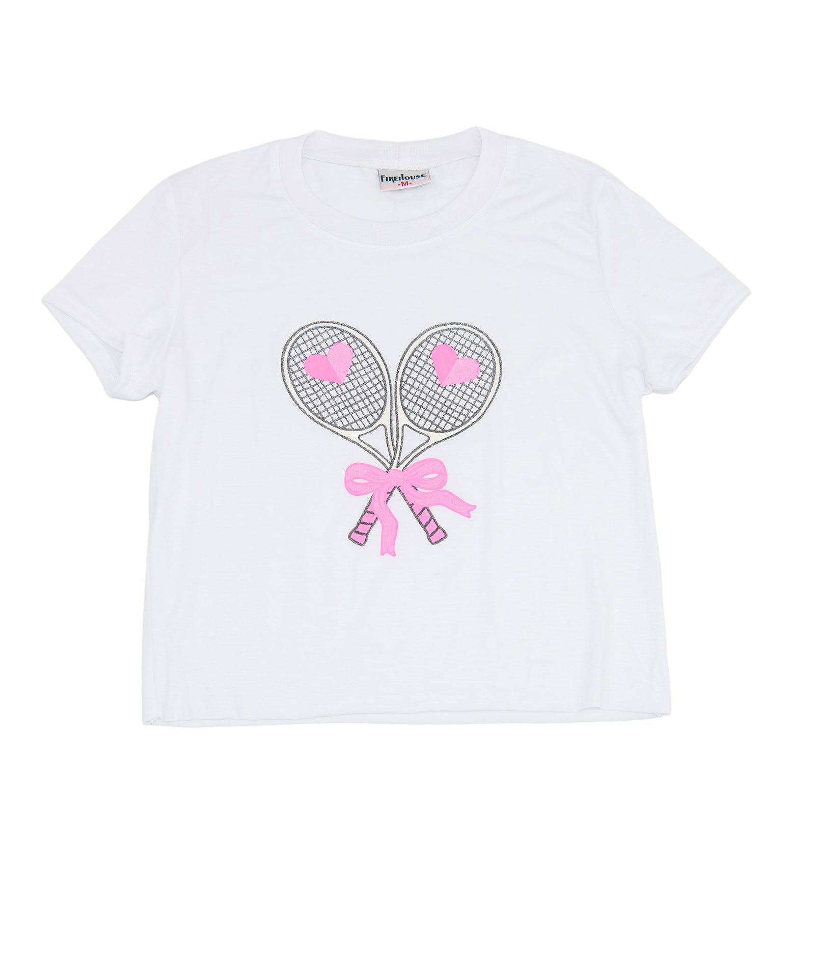 Firehouse Girls Carlee Tennis Bow Tee
