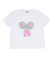Firehouse Girls Carlee Tennis Bow Tee Girls Casual Tops Firehouse White Y/5