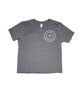 Girls Kamaji Nation Stamp Charcoal Grey Camp Tee Camp Frankie's Exclusives Charcoal Grey Y/S (6/8)