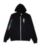 Girls Chippewa Rainbow Bolt Camp Zip Hoodie Camp Frankie's Exclusives Black Y/S (6/8)