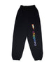 Girls Chippewa Rainbow Bolt Camp Sweatpants Camp Frankie's Exclusives Black Y/S (6/8)