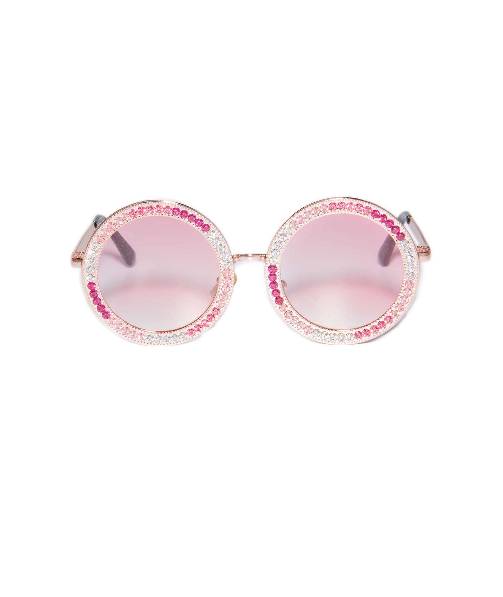 Bari Lynn Crystal Circle Sunnies Accessories Bari Lynn Pink One Size Fits Most (Y/7-Y/14)