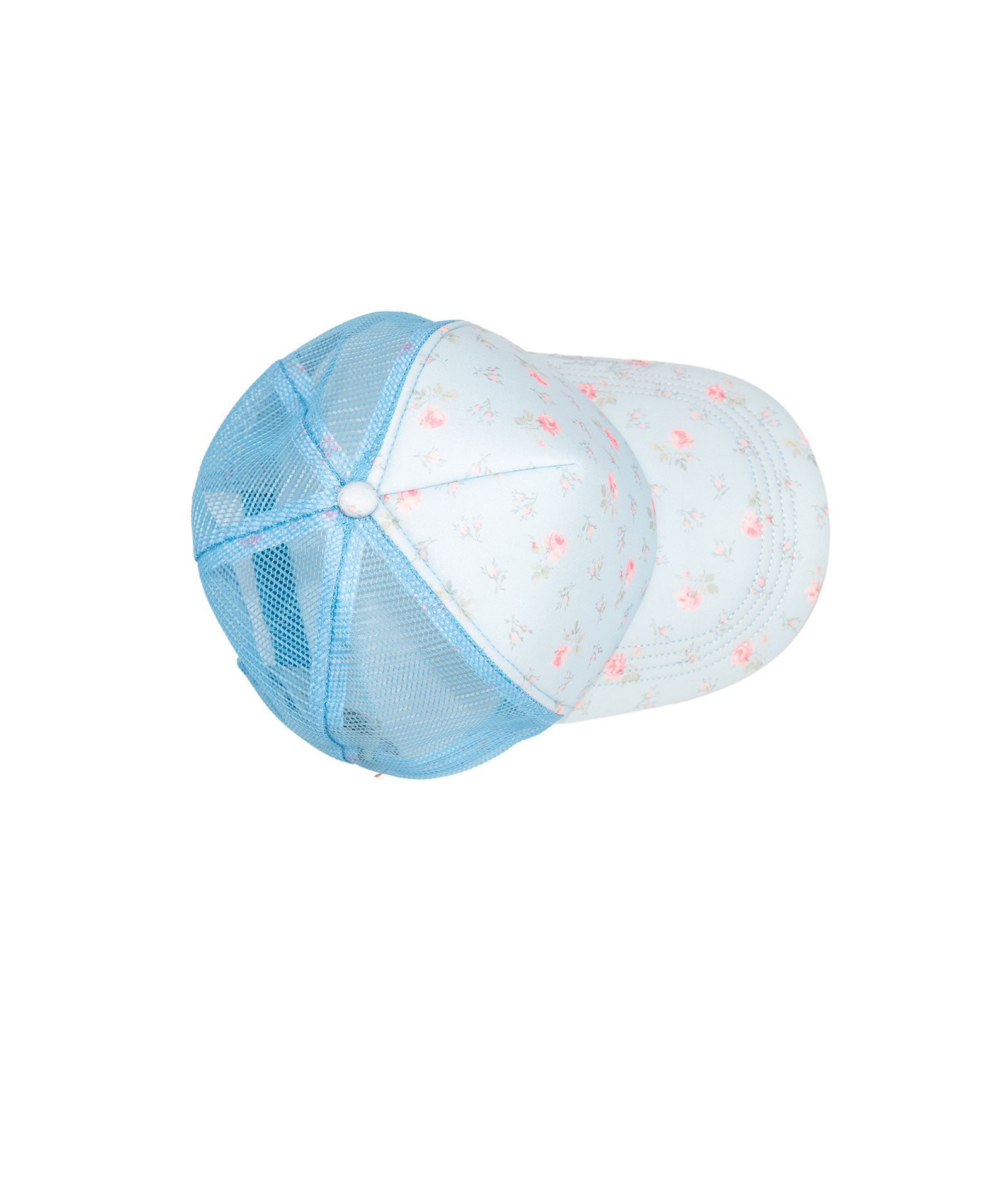 Love Shack Fancy Women Joni Trucker Hat Chapparal Blue