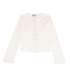 Cheryl Creations Girls Kiki Pointelle Cardigan Girls Casual Tops Cheryl Creations