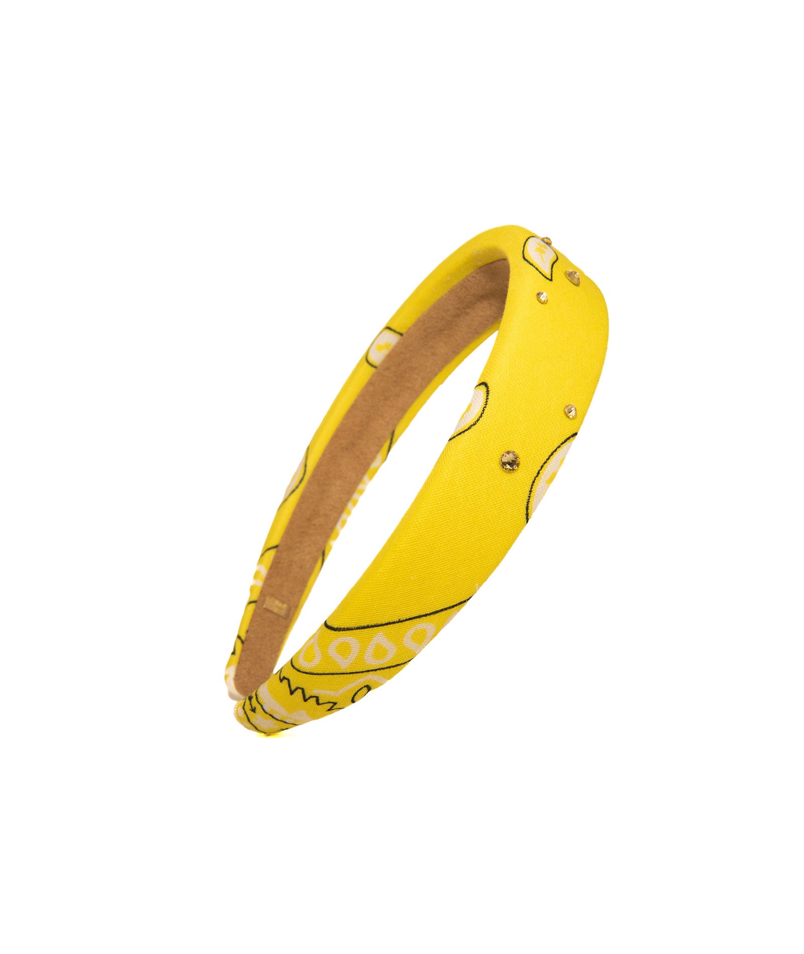 Bari Lynn Knot Padded Bandana Headband Accessories Bari Lynn Yellow