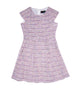 By Debra Girls Ali Lavender Tweed Cap Sleeve Box Pleat Dress Girls Special Dresses By Debra Lavender Y/XS (6X)