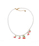 Melinda Pearl Necklace Multi Cherries Distressed/seasonal accessories Frankie's Exclusives Multi