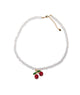 Melinda Pearl Necklace Single Cherries Distressed/seasonal accessories Frankie's Exclusives Multi