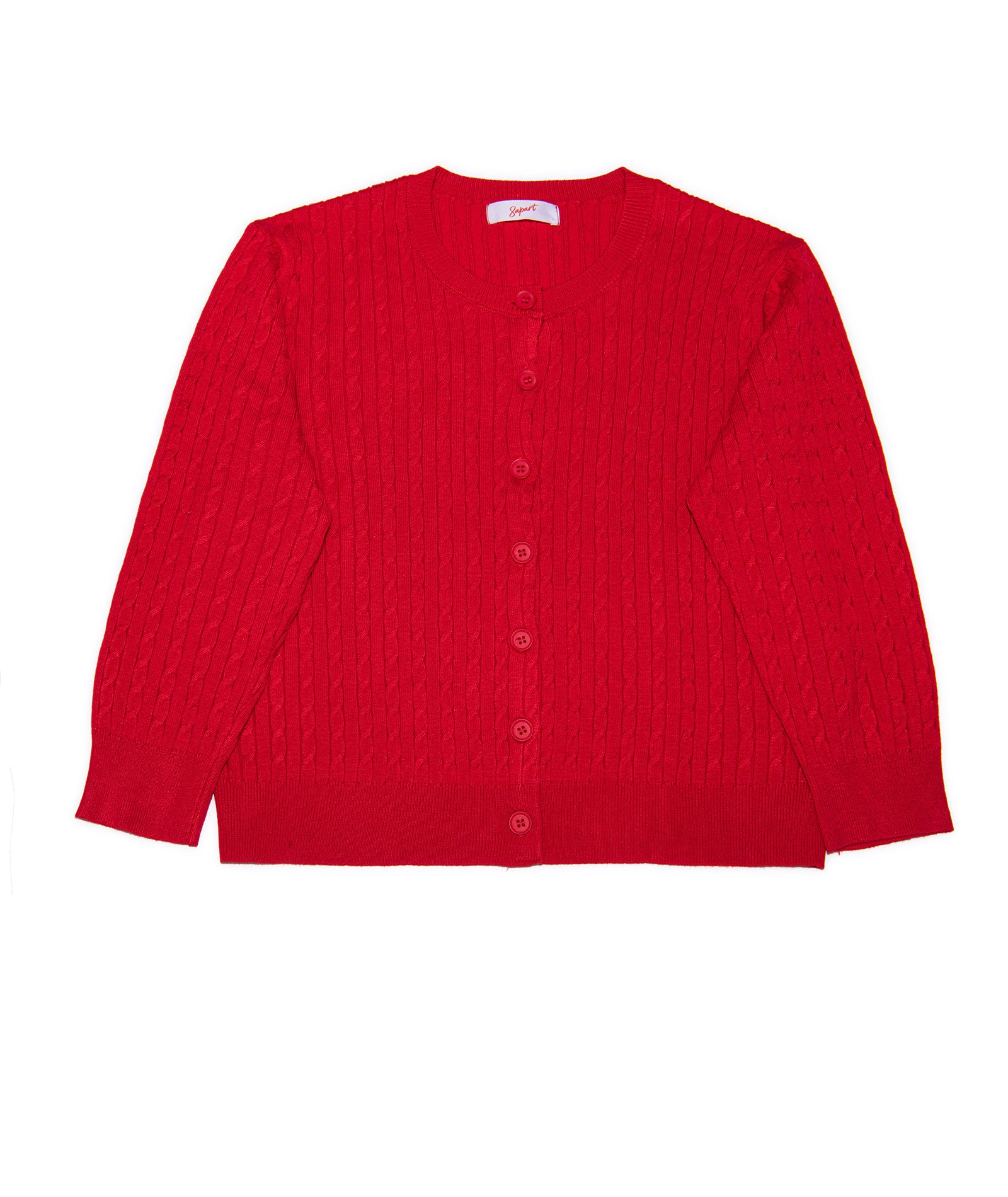 8apart Women Arden Cable Knit Cardigan Womens Casual Tops 8apart Red Juniors/Women S