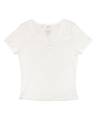 8apart Women Austin Henley Tee Womens Casual Tops 8apart White Juniors/Women S