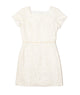 Zoe Ltd. Juniors Classic New York Short Sleeve Pearl Waist Dress Girls Special Dresses Zoe Ltd. Ivory Juniors/Women XXS