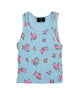 FBZ Girls Ellyn Pointelle Blue Floral Tank Girls Casual Tops FBZ Flowers By Zoe Floral Y/5