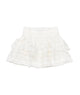 FBZ Girls Carrie Ruffle Line Lace Skirt Girls Casual Bottoms FBZ Flowers By Zoe White Y/S (7/8)