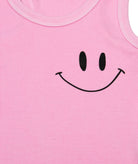 Firehouse Girls Ice Pink Smile Racer Rib Tank Girls Casual Tops Firehouse