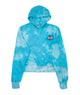 Firehouse Girls Evil Eye Aqua Cloud Pocket Hoodie Girls Casual Tops Firehouse Tie Dye Y/S (7/8)