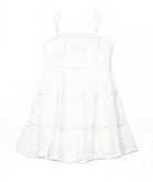 Love Shack Fancy Girls Zuri Dress White Girls Casual Dresses Love Shack Fancy White Y/S (7/8)
