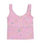 Katie J NYC Girls Butterfly Carnations Kelsey Tank Girls Casual Tops Katie J NYC Floral Y/S (7/8)