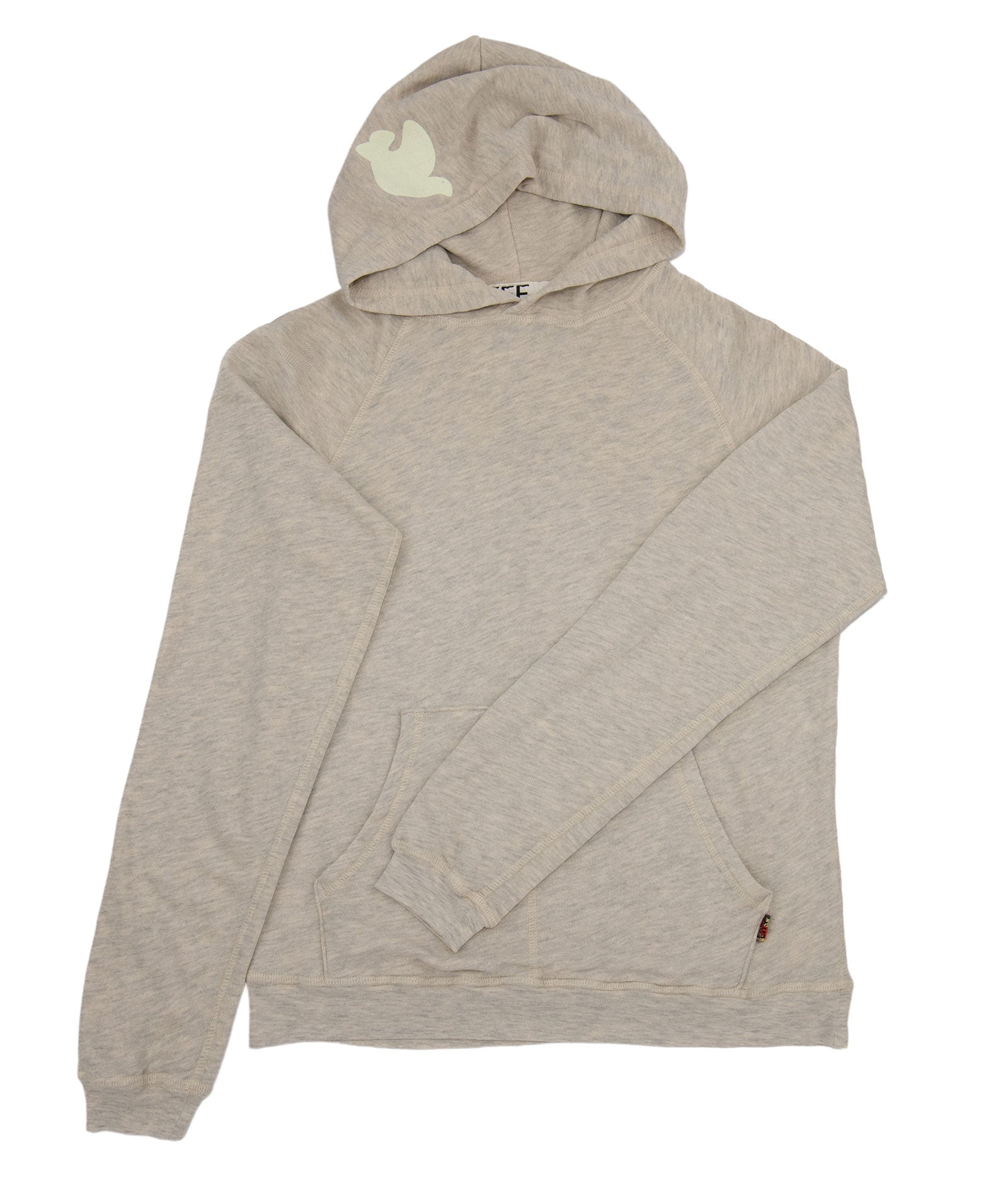 FREECITY Women Basic Goodness Terry Fluff Hoodie Heather Oats Womens Casual Tops FREECITY Ivory Juniors/Women 0