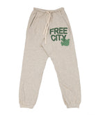 FREECITY Women Large Pocket Sweatpants Heather Oats Green Womens Casual Bottoms FREECITY