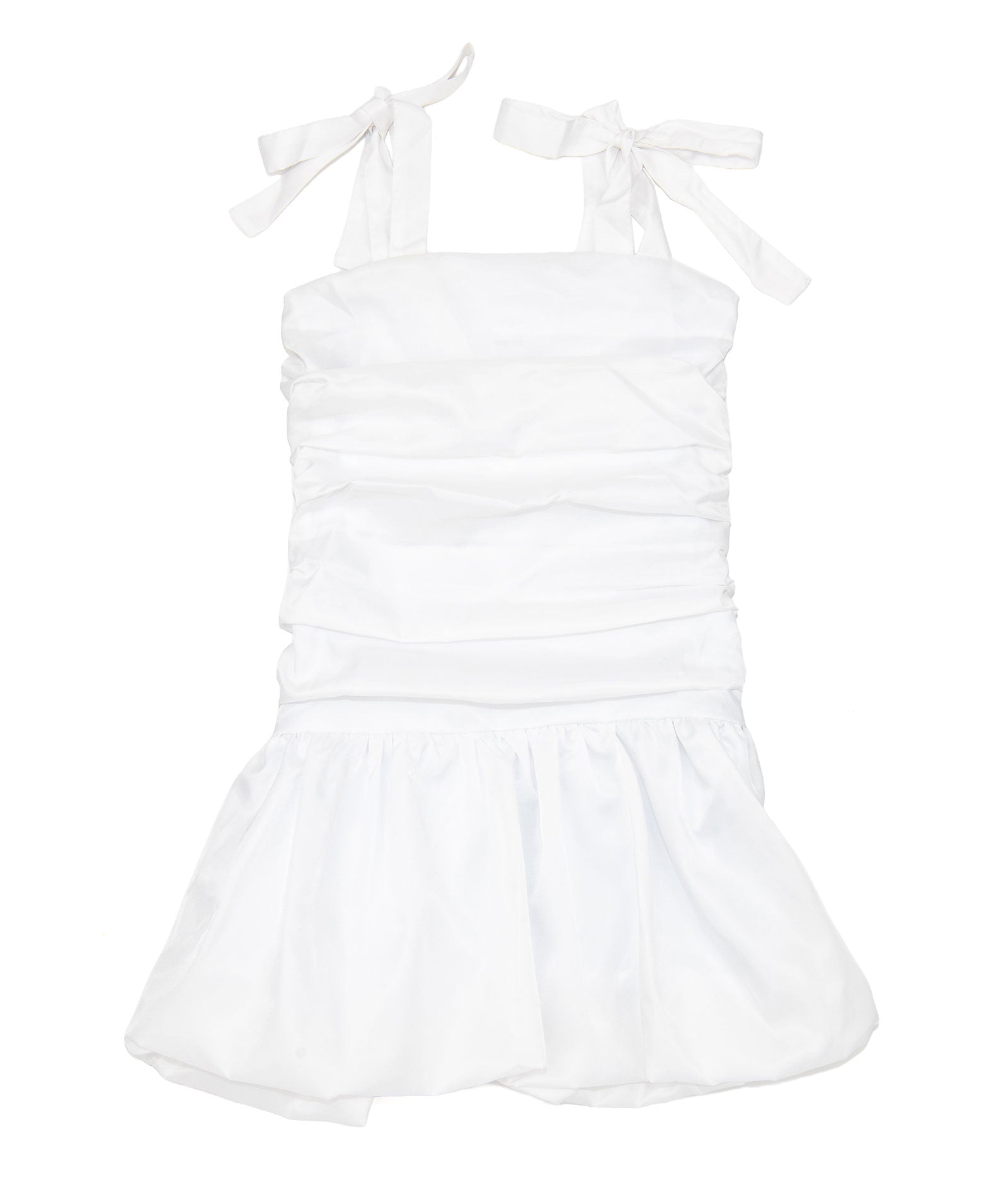 Theme Girls Carolina White Taffeta Dress