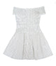 Katie J NYC Girls Callum Polkadot Dress Girls Casual Dresses Katie J NYC White Y/S (7/8)
