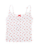 Katie J NYC Girls Tiny Cherries Marina Cami Girls Casual Tops Katie J NYC Multi Y/S (7/8)