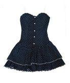 Katie J NYC Girls Navy Polkadot Soren Dress Girls Casual Dresses Katie J NYC Navy Y/S (7/8)