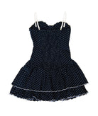 Katie J NYC Girls Navy Polkadot Soren Dress Girls Casual Dresses Katie J NYC