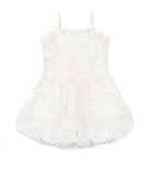 FBZ Girls Serena Allover Roses Dress Girls Special Dresses FBZ Flowers By Zoe White Y/S (7/8)