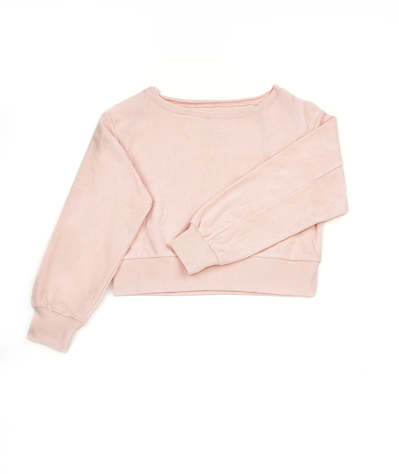 Katie J NYC Girls Tucker Off Shoulder Crop Sweatshirt