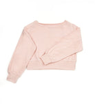 Katie J NYC Girls Tucker Off Shoulder Crop Sweatshirt Girls Casual Tops Katie J NYC