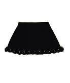 FBZ Girls Zelda Rosettes Skirt Girls Special Bottoms FBZ Flowers By Zoe Black Y/S (7/8)