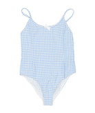 Love Shack Fancy Tween Jasslyn Swimsuit Seaside Morning Accessories Love Shack Fancy Blue Y/S (7/8)