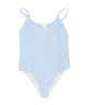Love Shack Fancy Tween Jasslyn Swimsuit Seaside Morning Accessories Love Shack Fancy Blue Y/S (7/8)