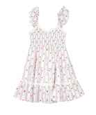 Love Shack Fancy Tween Avenora Dress Poppy Red Girls Casual Dresses Love Shack Fancy