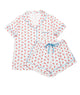 Katie J NYC Juniors Lobster Polka Dot Lynn Shorts PJ Set