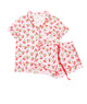 Katie J NYC Juniors Cherry Gingham Lynn Shorts PJ Set
