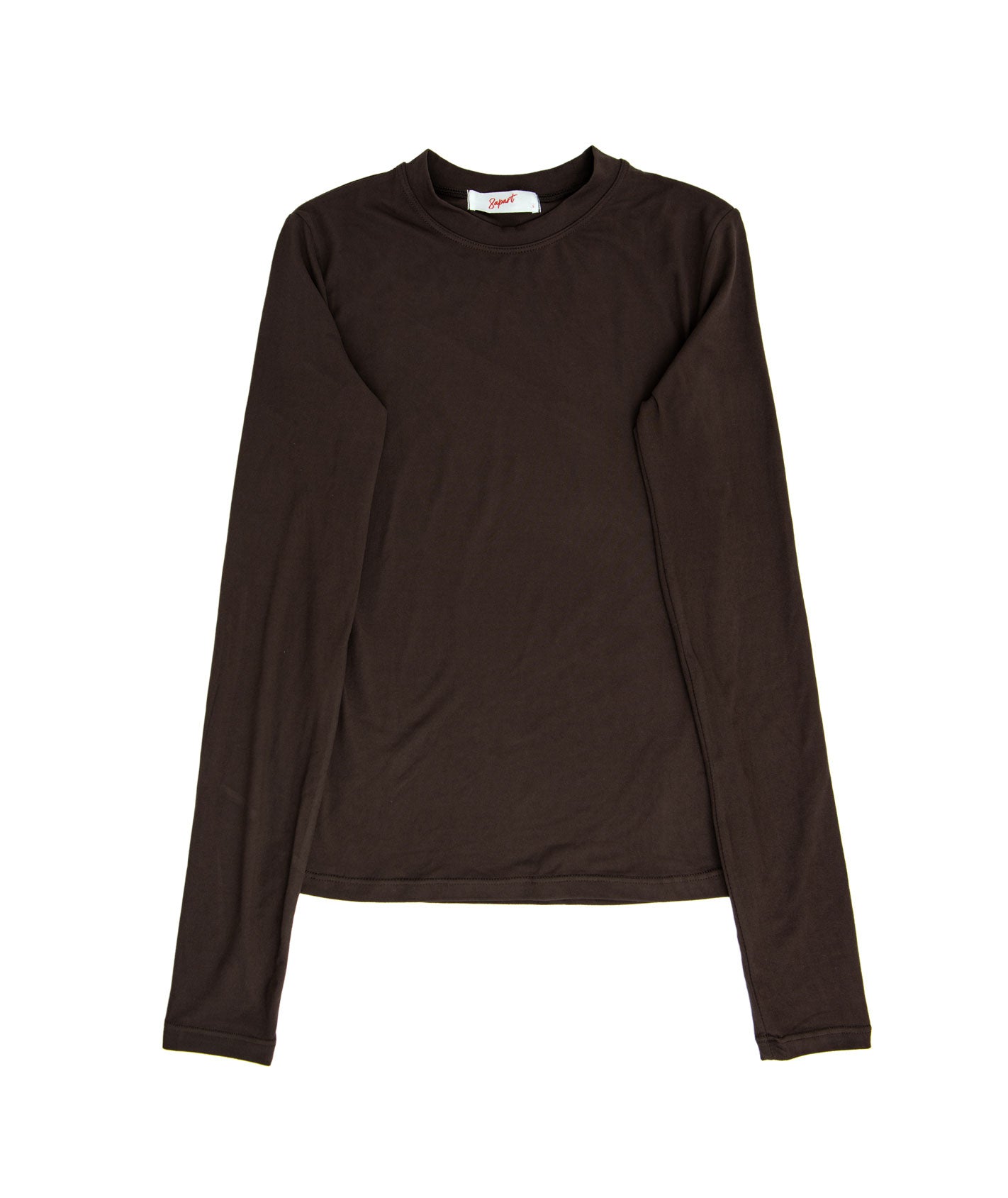 8apart Women Kourtney Long Sleeve Tee Womens Casual Tops 8apart Chocolate Juniors/Women S