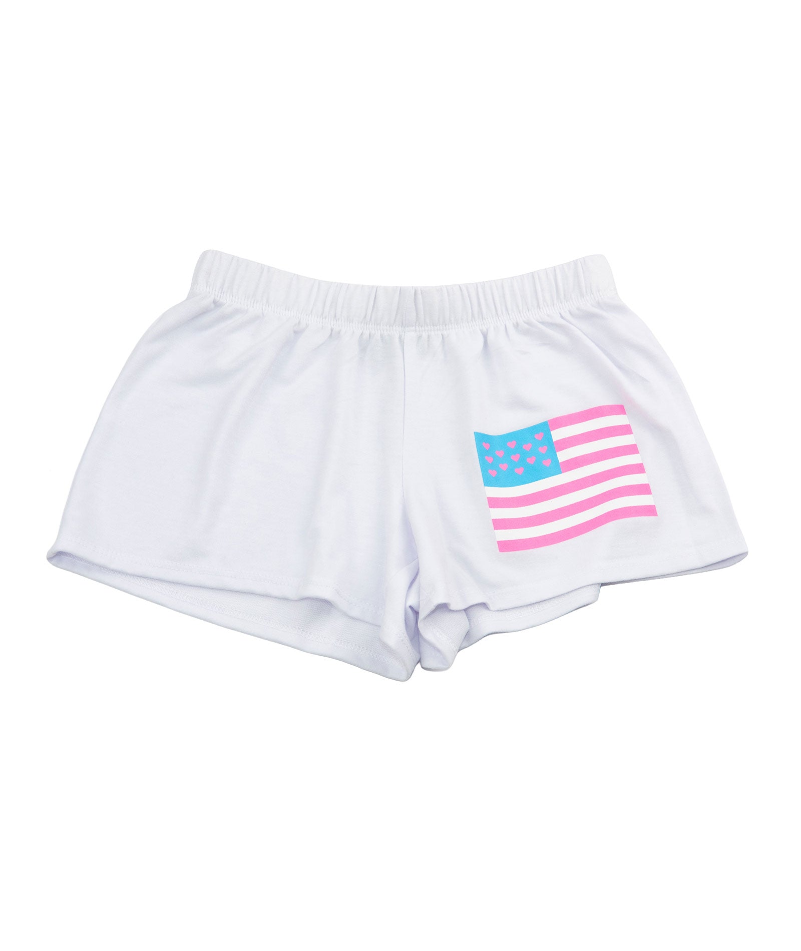 Firehouse Girls Flag Love Fleece Shorts
